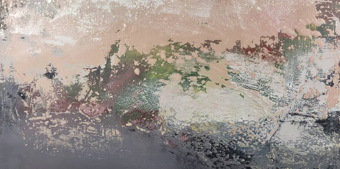 Tableau abstrait de la peintre Joëlle Vulliez-Matringe