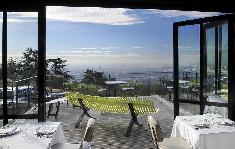Terrasse avec vue sur Lyon