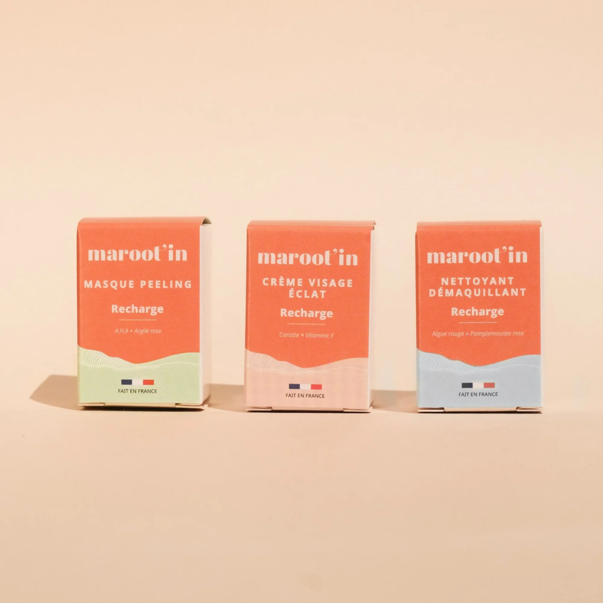 Gamme de soin aux ingrédients d'origine naturelle 