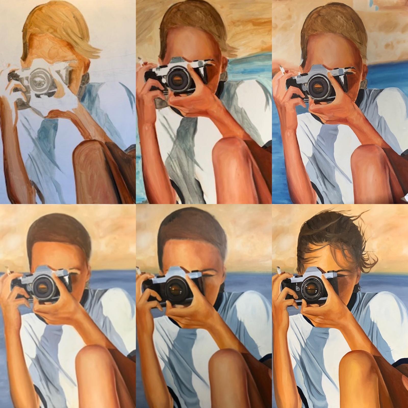 Les étapes d'une peinture hyperréalisme