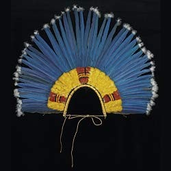 Coiffe amérindienne en plume