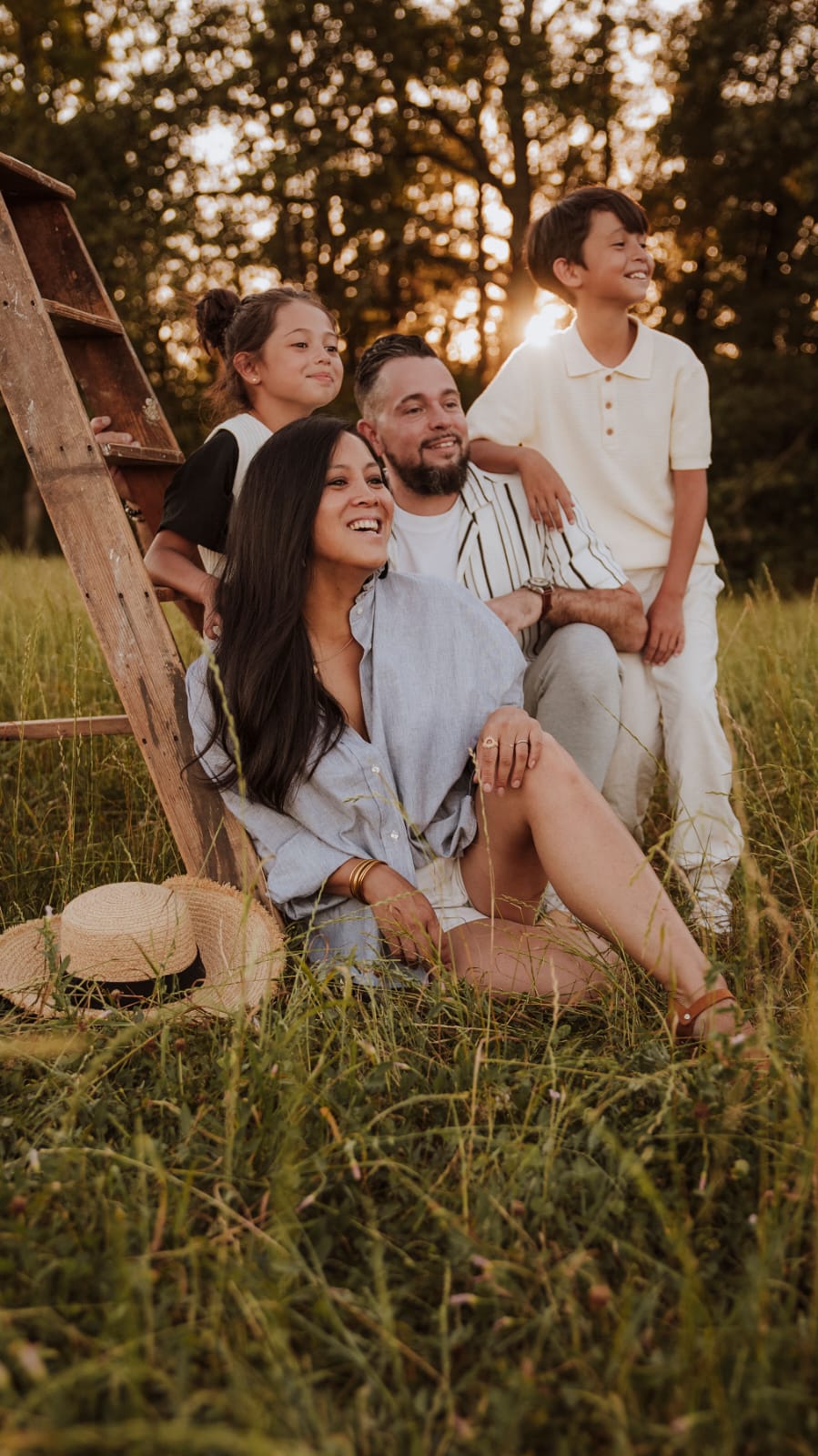 La famille de la créatrice des Ptits bonheurs de Mani