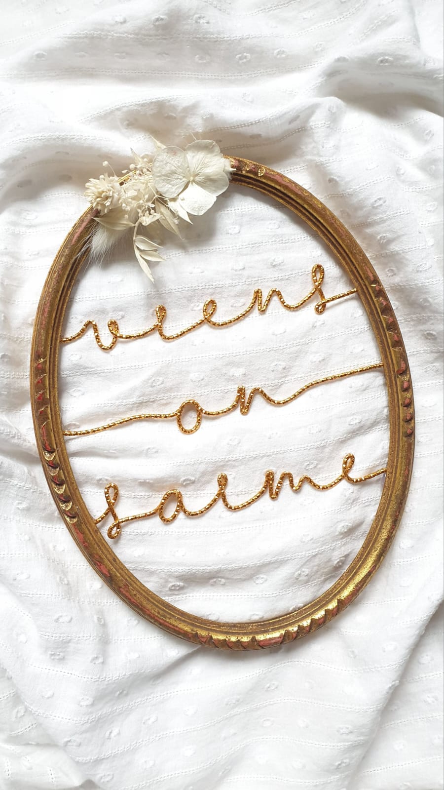 Une création les Ptits bonheurs de Mani "Viens on s'aime"