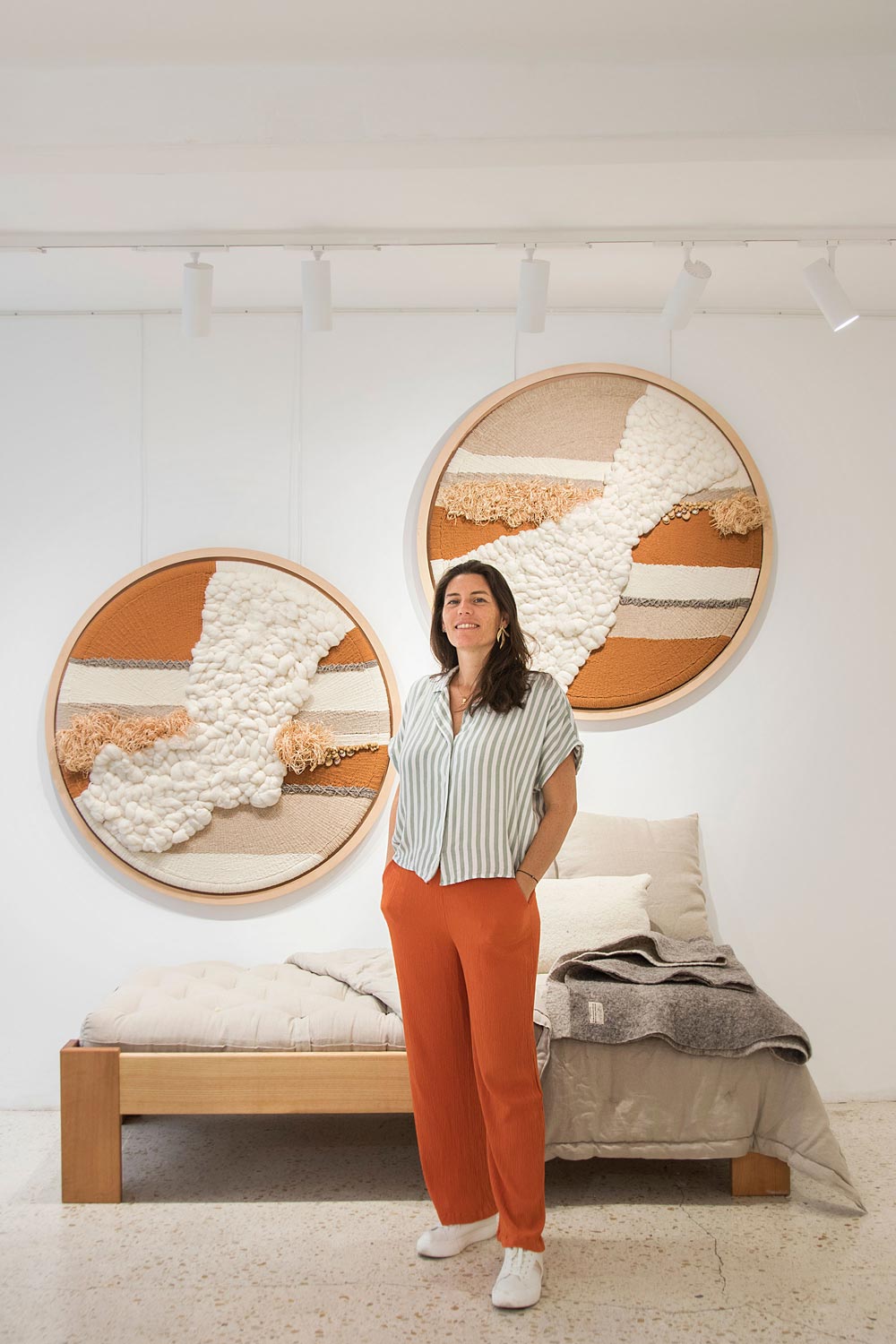 Candice Aubert Dhô artisan textile engagée au showroom Oh My Laine 2024